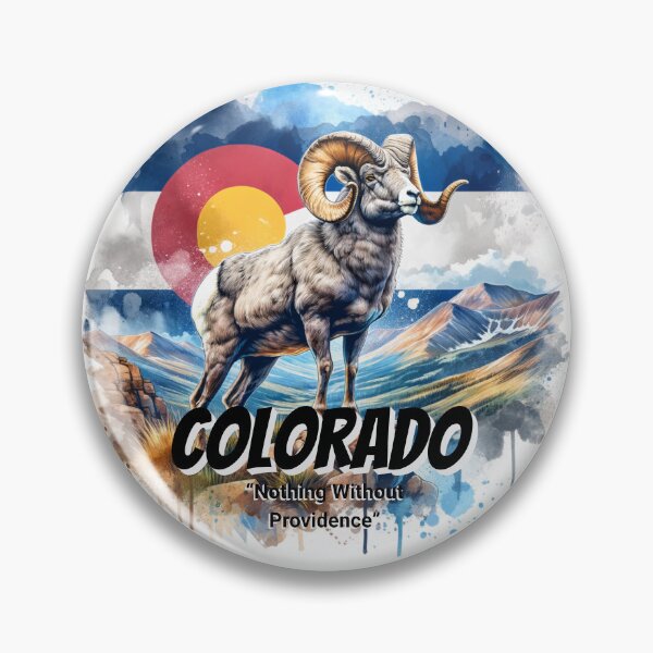 Artikelvorschau, Colorado – Majestät der Rocky Mountains | Aquarellkunst mit Staatstieren entworfen und verkauft von MTeesGA.