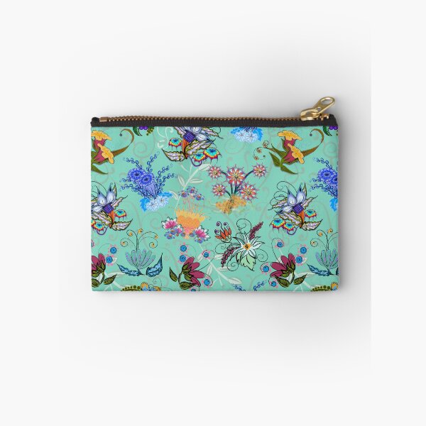 Item preview, Fairyland Flowers Boho Beauties Mint Green Background designed and sold by CheriesArt.
