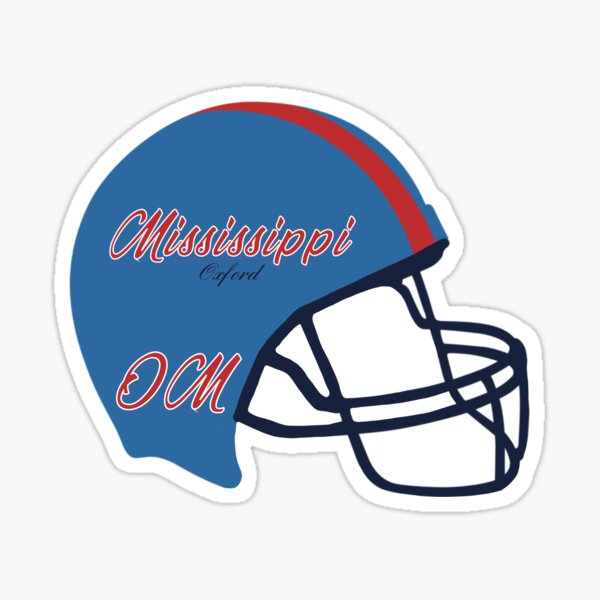 Item preview, Oxford Mississippi MS Football Helmet  designed and sold by Lartheviking.