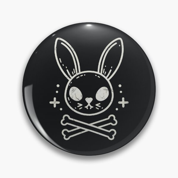 Artikelvorschau, Osterhase mit gekreuzten Knochen entworfen und verkauft von CreepyCornerArt.