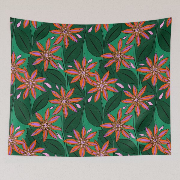 Item preview, Bold modern abstract floral designed and sold by Designsbyluzia.