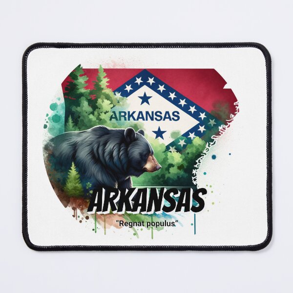 Item preview, Arkansas — Strength in Stillness | Black Bear |State Animal watercolor Art designed and sold by MTeesGA.