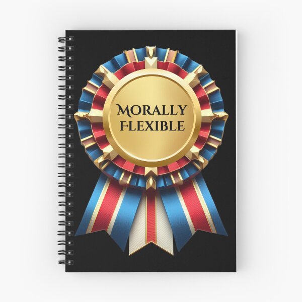 Item preview, RIBBON:  Morally Flexible - funny awards achievements designed and sold by DesignsFromTW-S.