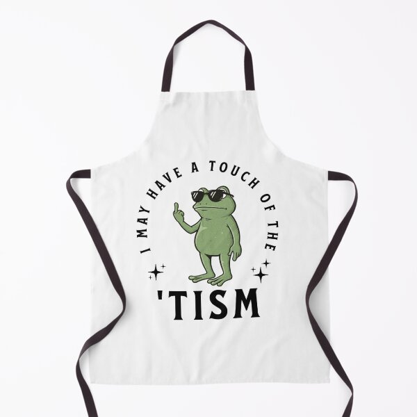Item preview, I May Have A Touch Of The Tism Funny Autism Frog Meme designed and sold by MisterrAB.