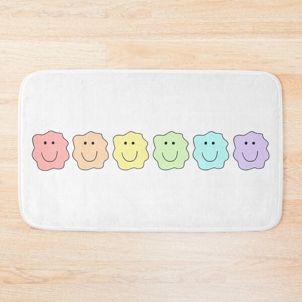 Item preview, rainbow squiggle smile designed and sold by chickflickcomfort.