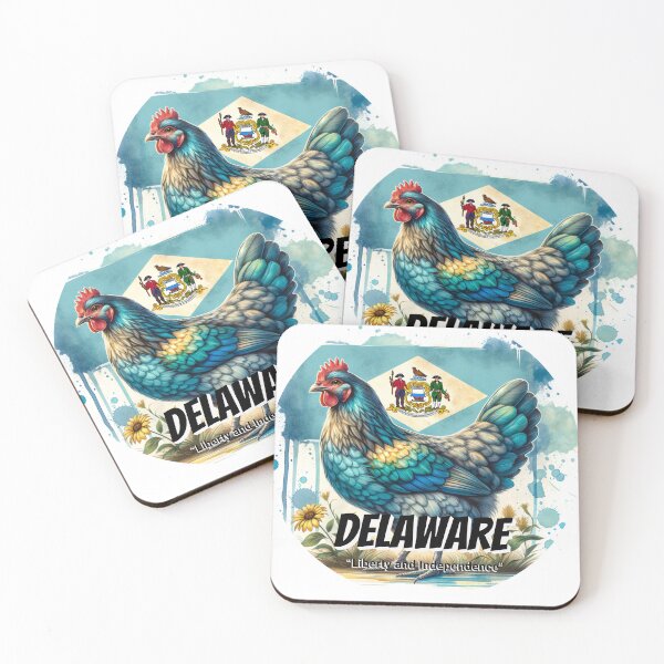 Item preview, Delaware — Bold and Graceful Blue Hen | State Animal Watercolor Art designed and sold by MTeesGA.