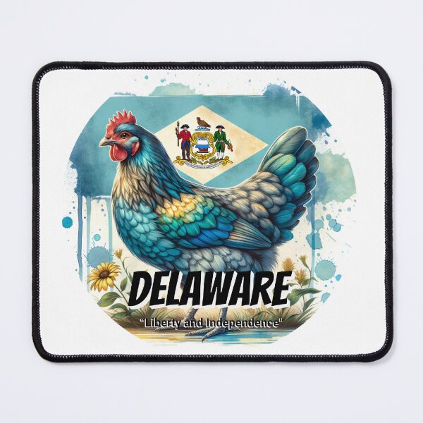 Item preview, Delaware — Bold and Graceful Blue Hen | State Animal Watercolor Art designed and sold by MTeesGA.