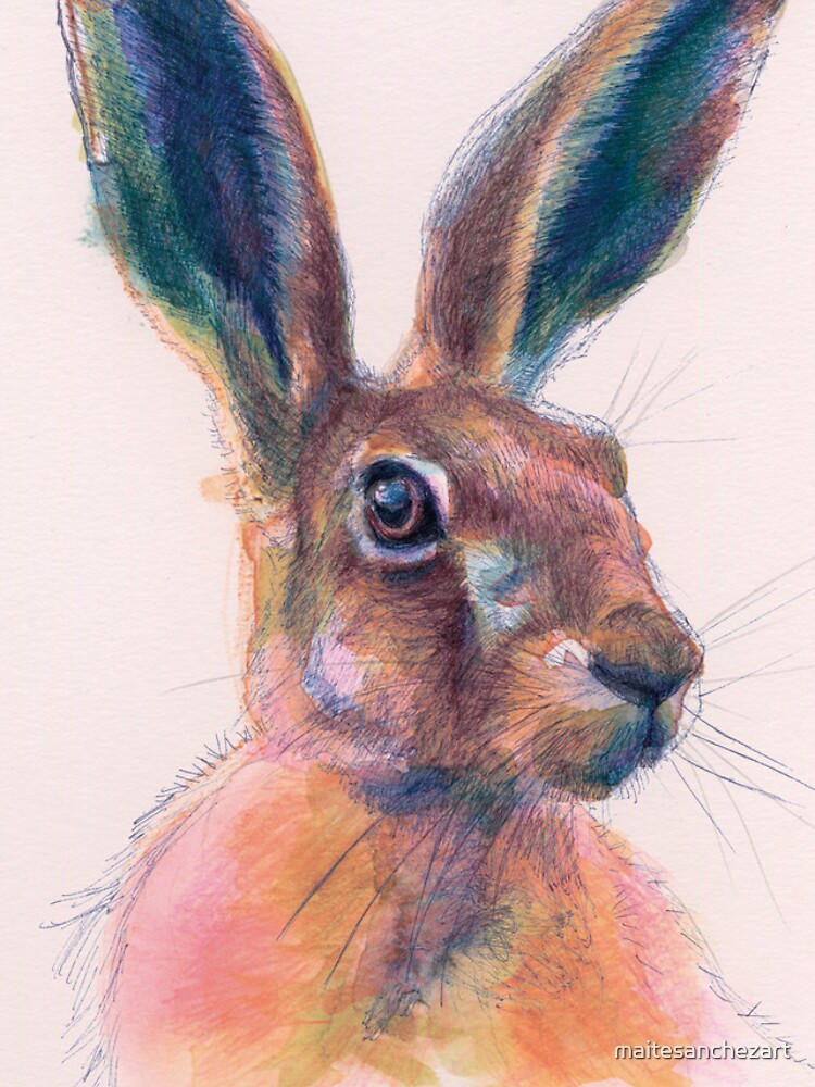 Thumbnail 4 of 4, iPhone Case, Hare designed and sold by maitesanchezart.