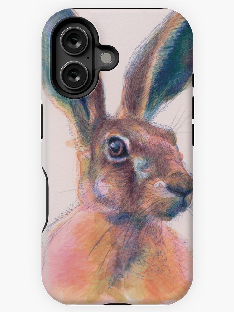 Thumbnail 1 of 4, iPhone Case, Hare designed and sold by maitesanchezart.