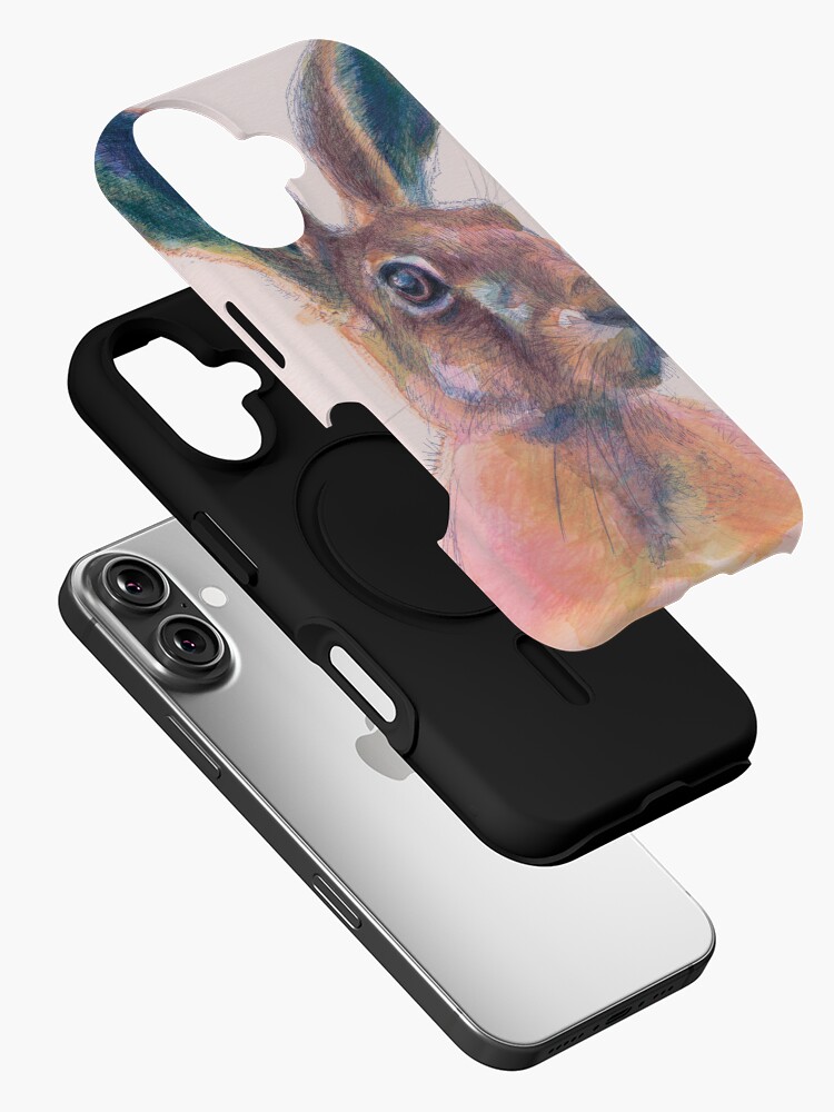 Thumbnail 2 of 4, iPhone Case, Hare designed and sold by maitesanchezart.