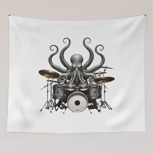 Item preview, Octo-Rhythm: The Drummer Octopus That Sets the Stage on Fire designed and sold by latelierdechris.