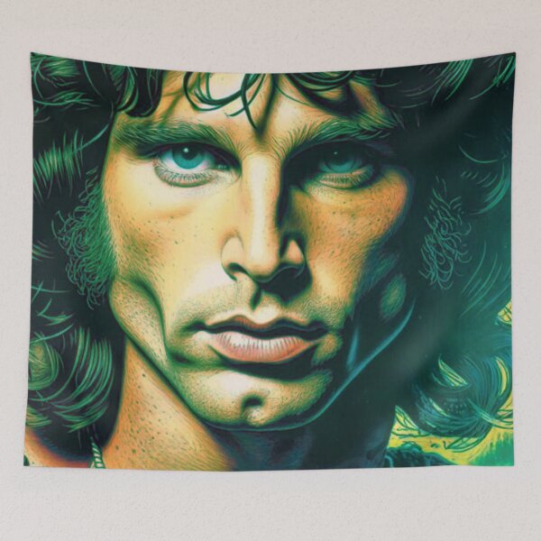 Item preview, Jim Morrison The Lizard King Art designed and sold by TheAmericanPoet.