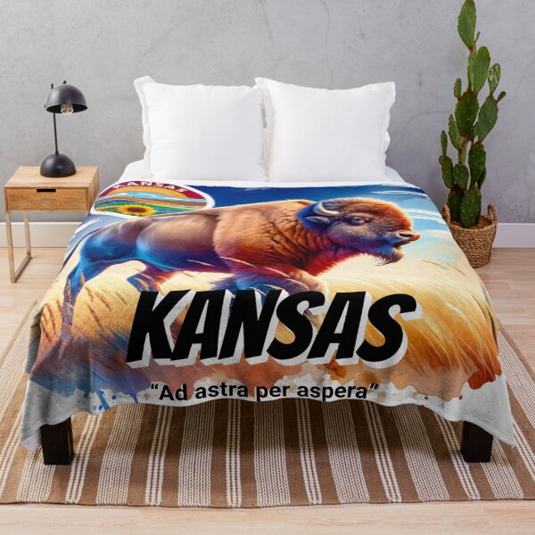 Item preview, Kansas — Strength of the Prairie Bison | State Animal Watercolor Art designed and sold by MTeesGA.