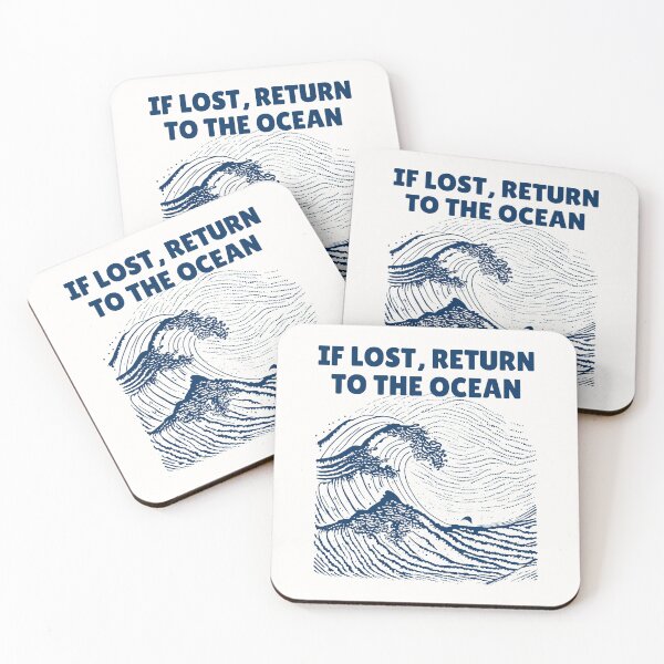 Item preview, If Lost, Return to the Ocean - Navy designed and sold by SurfingLocales.