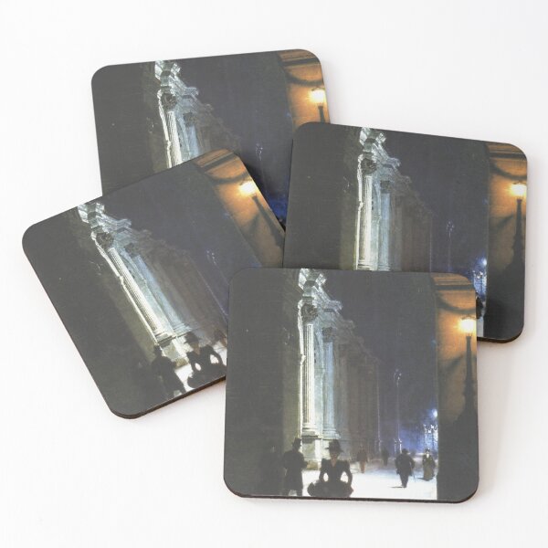 Item preview,  The Louvre at night (1892) - Aleksander  Gierymski designed and sold by Vintage Designs +.