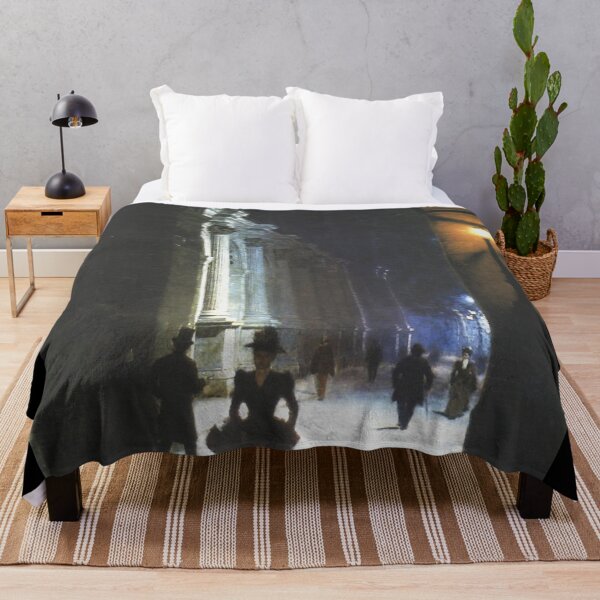 Item preview, The Louvre at night (1892) - Aleksander Gierymski designed and sold by Vintage Designs +.