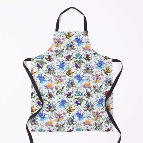 Item preview, Fairyland Flowers Boho Beauties White Background designed and sold by CheriesArt.