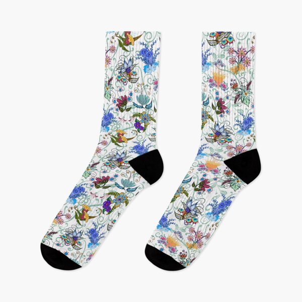 Item preview, Fairyland Flowers Boho Beauties White Background designed and sold by CheriesArt.