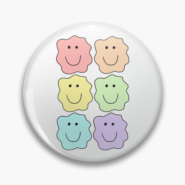 Item preview, rainbow squiggle smile grid designed and sold by chickflickcomfort.