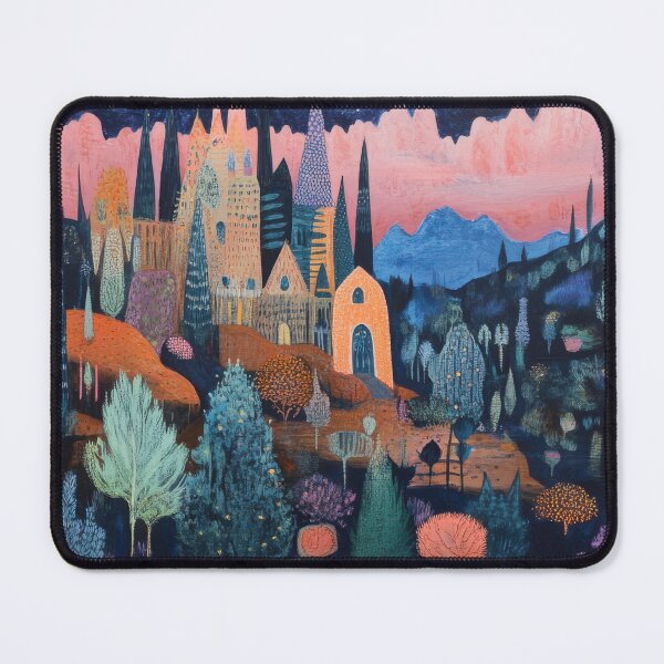 Item preview, Bohemian Night Castle – Mystical Fantasy Landscape Under Twin Moons designed and sold by AchaRat.