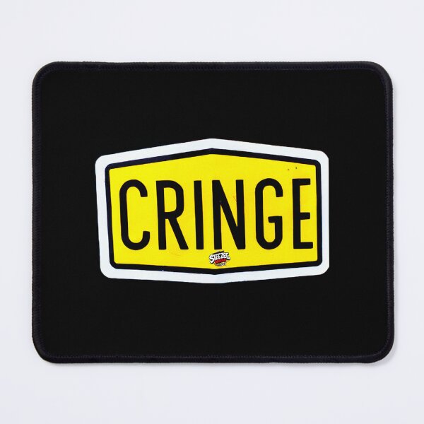 Item preview, Yellow Cringe Text Sign designed and sold by SteezeeStore.