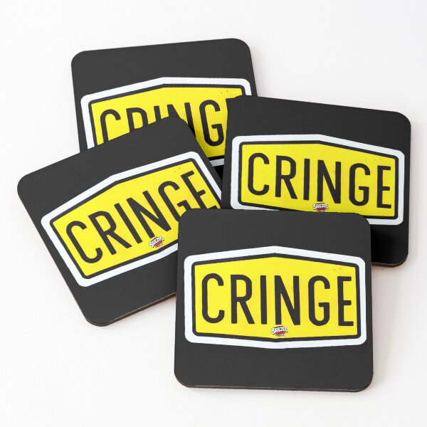 Item preview, Yellow Cringe Text Sign  designed and sold by SteezeeStore.