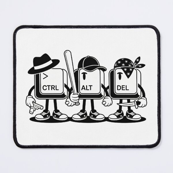 Item preview, Gangster Ctrl Alt Del Keys – Funny Computer Keyboard Gang Design designed and sold by Trend Pixel Co..