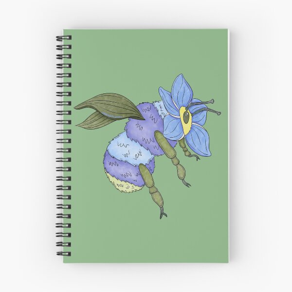 Item preview, Bumble-Me-Not - Bumblebee and Forget-Me-Not Animal-Flower designed and sold by Marguerite Artistry.