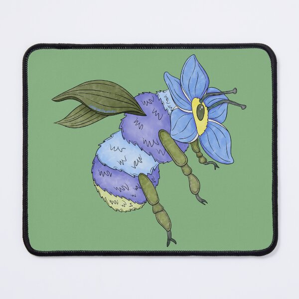 Item preview, Bumble-Me-Not - Bumblebee and Forget-Me-Not Animal-Flower designed and sold by Marguerite Artistry.