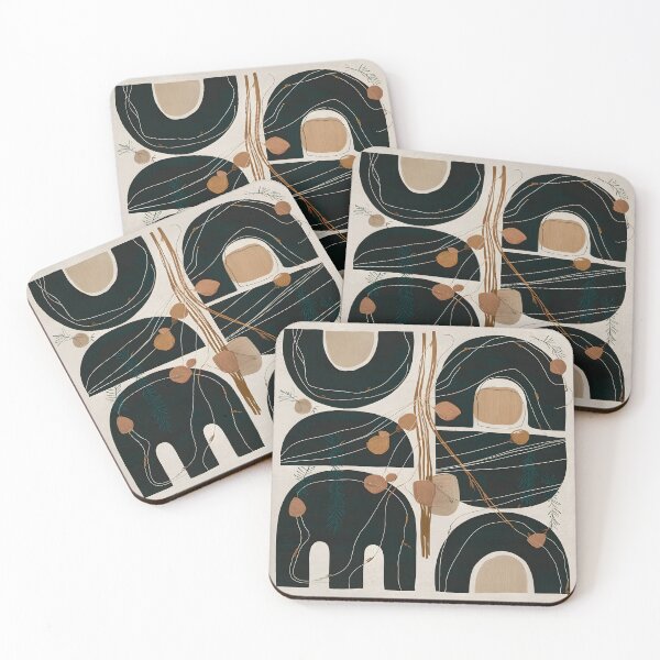 Item preview, Japandi style patterns designed and sold by 3ling_Design.