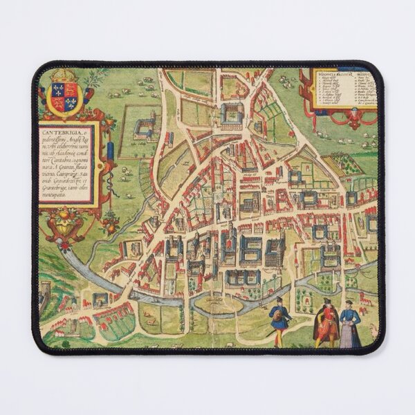 Item preview, Anicent map of Cambridge, England designed and sold by Vintage Designs +.