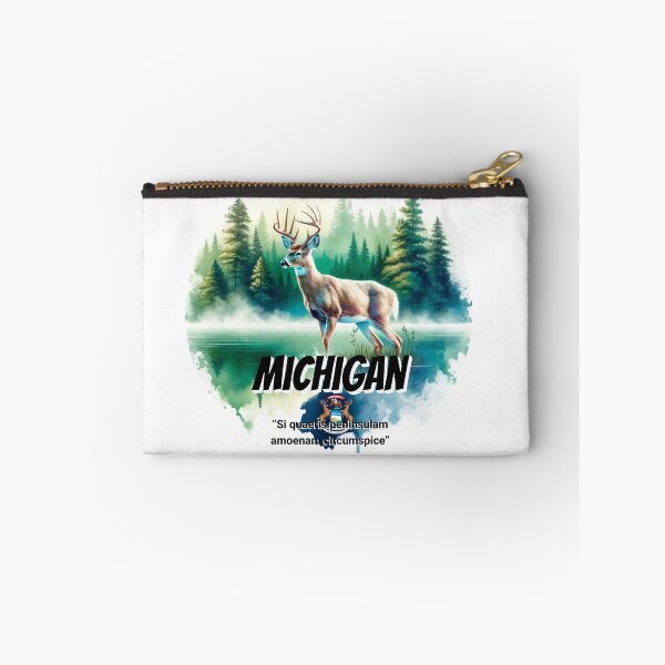 Item preview, Michigan — Grace of the White-Tailed Deer | State Animal Watercolor Art designed and sold by MTeesGA.