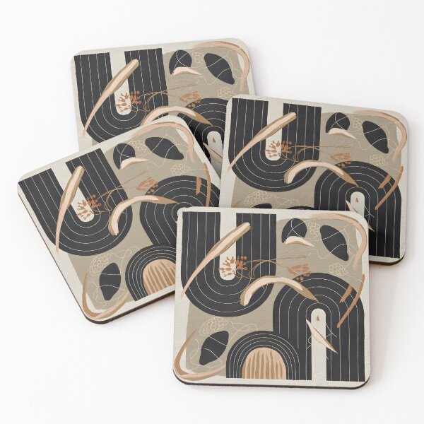 Item preview, Shapes and natural colors in Japandi style designed and sold by 3ling_Design.