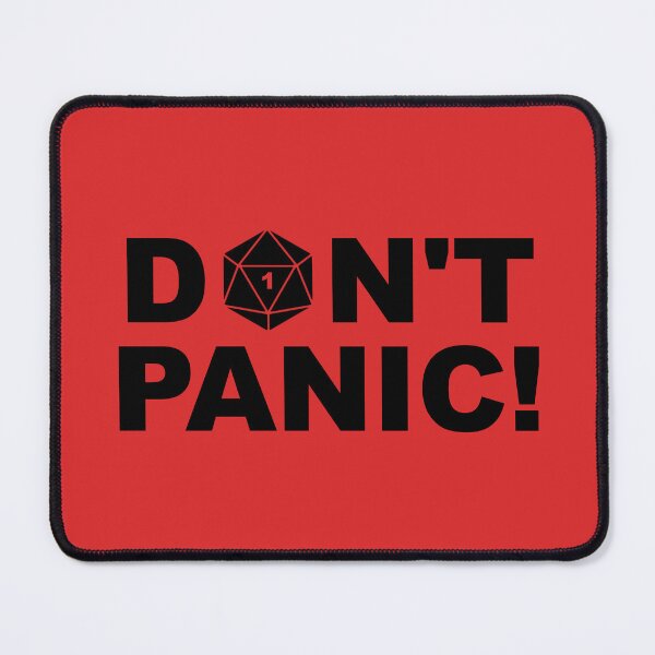 Item preview, Don't Panic! DND Natural 1 designed and sold by QB-Designs.