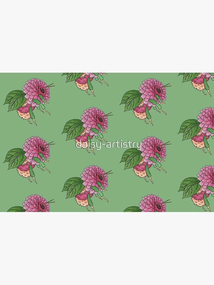 Thumbnail 4 of 4, Zipper Pouch, Zinniabee - Bumblebee and Zinnia Animal-Flower designed and sold by daisy-artistry.