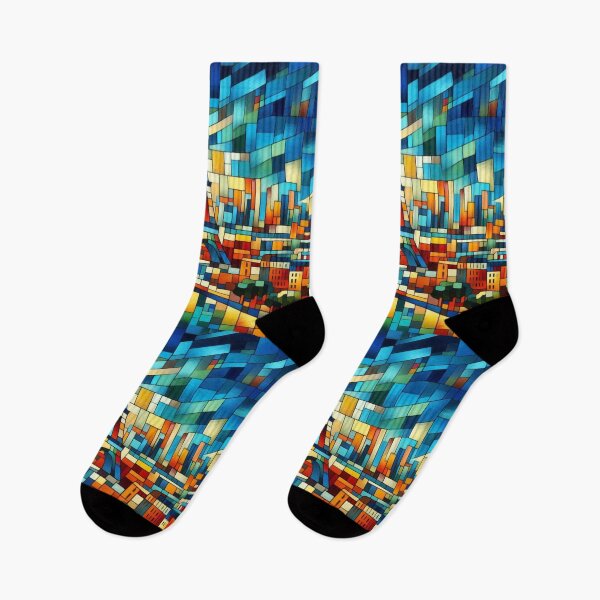 Item preview, Abstract Eiffel Tower, Seine River, Cubist Style designed and sold by Gaborai.