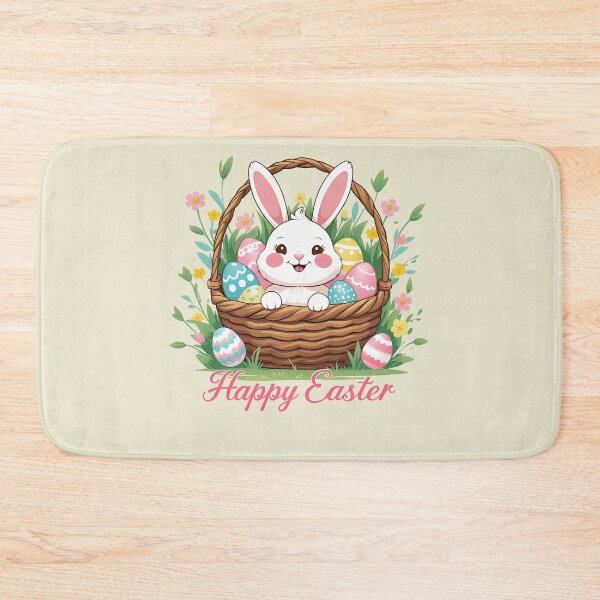 Item preview, Happy Easter – Cute bunny in the Easter basket designed and sold by ApriNoeScor.