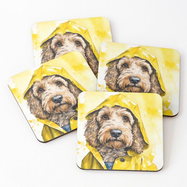 Item preview, Rainy Day Dood, Funny Doodle Dog Illustration  designed and sold by Happy Dog Doodles.