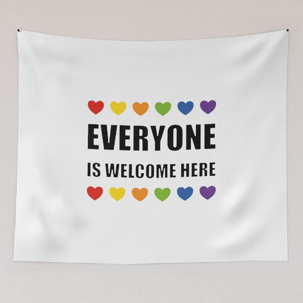 Item preview, Everyone Is Welcome Here - LGBT  designed and sold by Inspirationmotivation.
