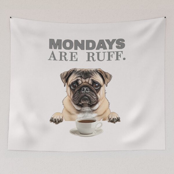 Item preview, Mondays are Ruff designed and sold by PhansCustoms.