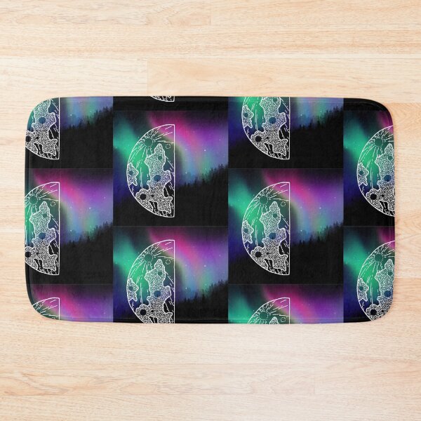 Item preview, Aurora and Moon in the Forest Northern Lights designed and sold by WildWoodlandWitch.