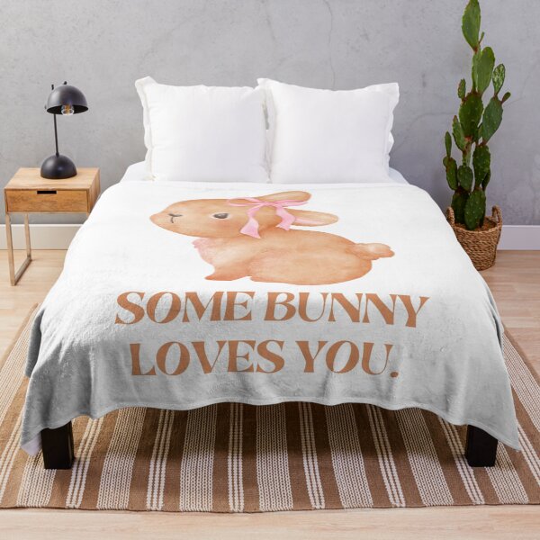 Item preview, Somebunny Loves You – Cute Watercolor Bunny Easter Design designed and sold by ELLIE COLE CO..
