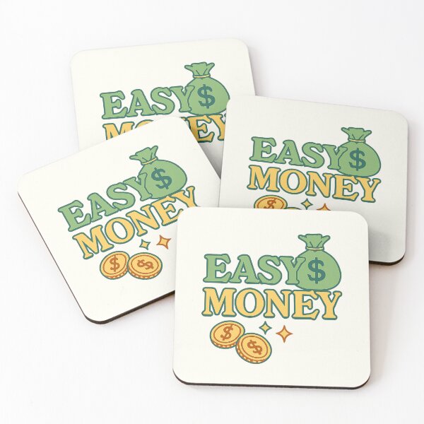 Item preview, Easy Money – Retro Typography Wealth Vibes designed and sold by Bratak.