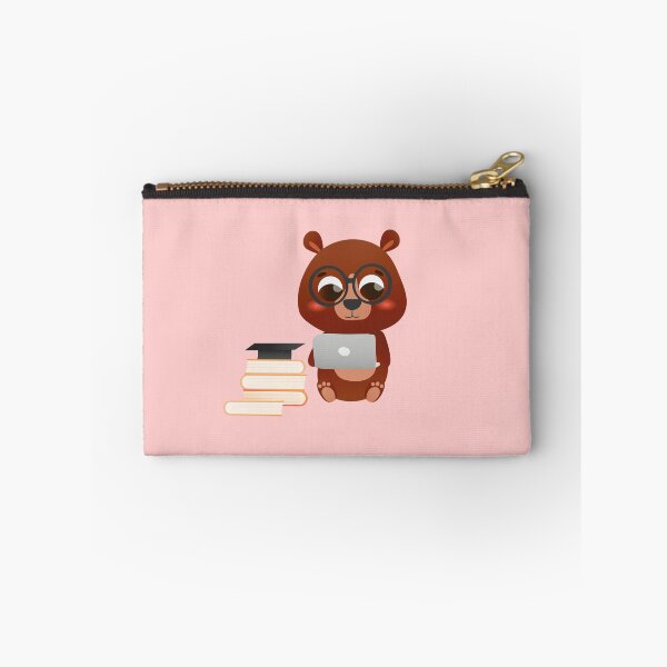 Item preview, Adorable bear holding laptop designed and sold by Lozovytska.