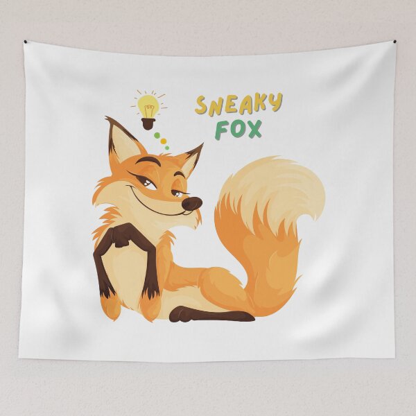 Item preview, Cartoon fox and a long bushy tail designed and sold by LaUnArt.