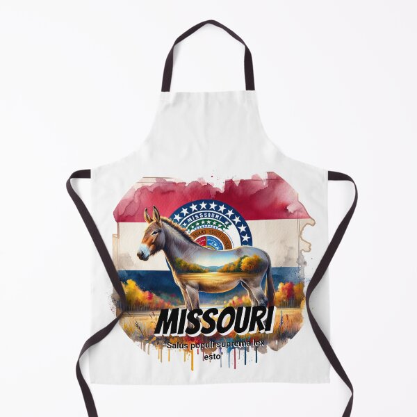 Item preview, Missouri — Strength and Steadiness of the Mule | State Animal Watercolor Art designed and sold by MTeesGA.