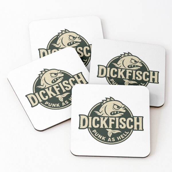 Artikelvorschau, Logo Fisch mit Schriftzug "Dickfisch - Punk as hell" entworfen und verkauft von DickfischWear.
