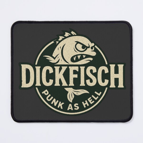 Item preview, Fish logo with the lettering "Dickfisch - Punk as hell" designed and sold by DickfischWear.