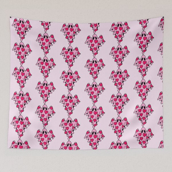 Item preview, Ghost with hearts- hey boo designed and sold by Onehappyhook.