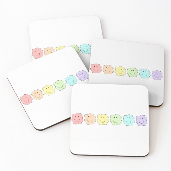Item preview, rainbow squiggle smile designed and sold by chickflickcomfort.